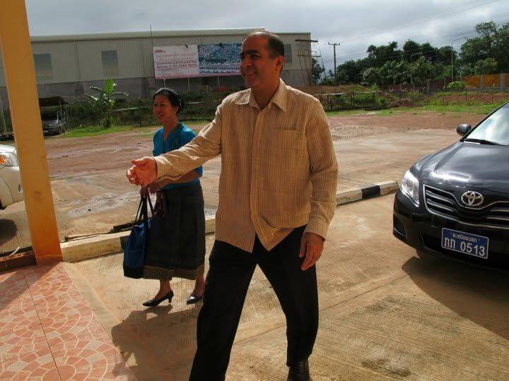 Visit of India Ambassador to Laos HE. Dr. Jitendra Nath Misra on 28 July 2011.