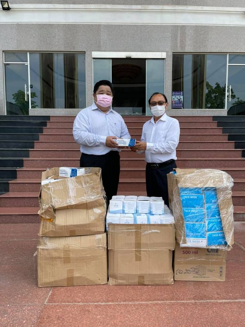 The company in the Savan Park SEZ support for Covid-19 Prevention Savannakhet Provincial Government. — 4