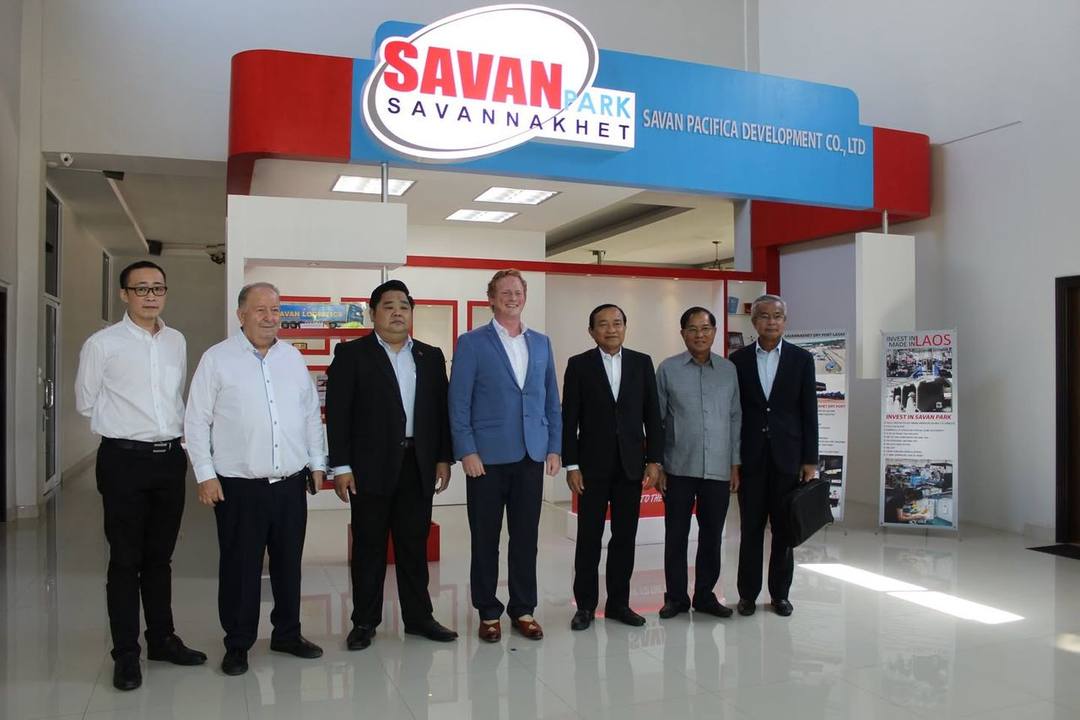 The visit to Savan Park and Savannakhet Dry Port by Mr. Timothy Edwards the Canadian Chargé d’Affaires to Lao PDR. — 2