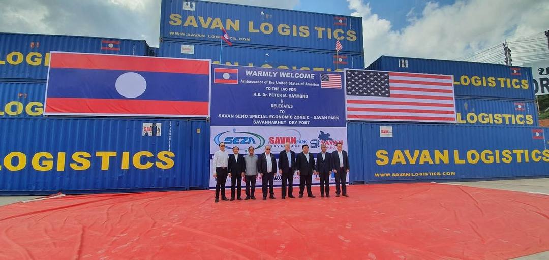 The visit to Savan Park and Savannakhet Dry Port by H.E. Dr. Peter M. Haymond, the Ambassador of United States of Ameri… — 2