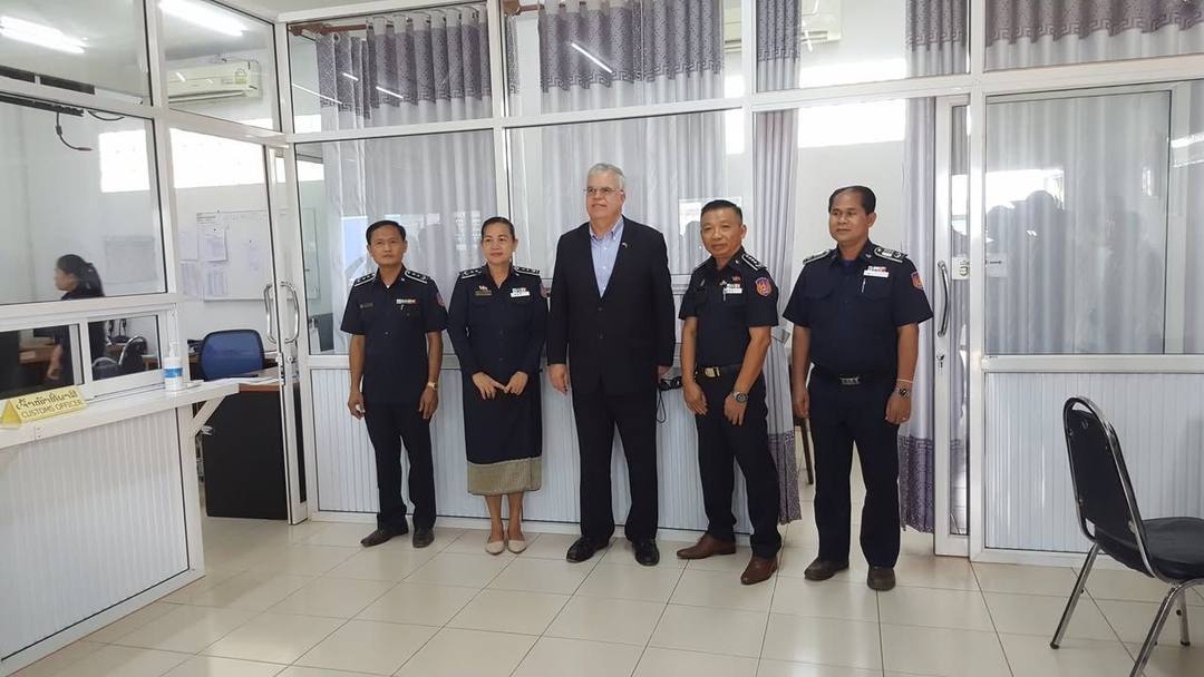 The visit to Savan Park and Savannakhet Dry Port by H.E. Dr. Peter M. Haymond, the Ambassador of United States of Ameri… — 4